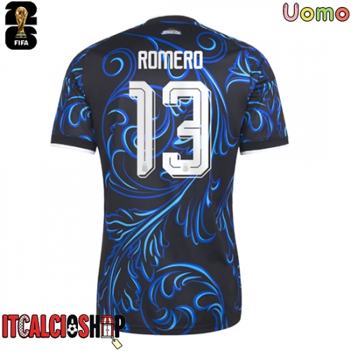 Argentina Cristian Romero #13 Seconda Maglia Mondiali 2026 Manica Corta